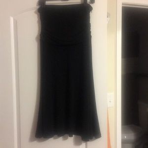 Maxi skirt with tummy panel ruching.